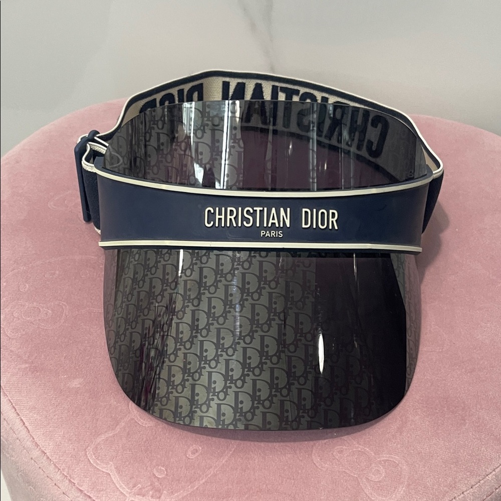 Dior Dark Blue Monogram Visor
